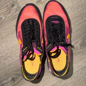 Vibrant Pink and Yellow Sneakers